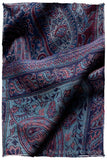 Étoile Saphir Mughal Paisley Reversible Soft Cashmere Scarf/Shawl