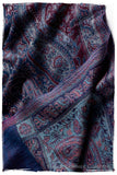 Étoile Saphir Mughal Paisley Reversible Soft Cashmere Scarf/Shawl