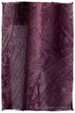 Brume d'orchidée Mughal Paisley Reversible Soft Cashmere Scarf/Shawl