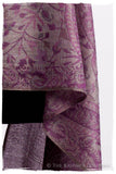 Brume d'orchidée Mughal Paisley Reversible Soft Cashmere Scarf/Shawl