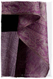 Brume d'orchidée Mughal Paisley Reversible Soft Cashmere Scarf/Shawl