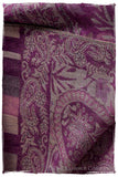 Brume d'orchidée Mughal Paisley Reversible Soft Cashmere Scarf/Shawl