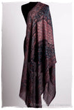 Crown Jewel Mughal Paisley Reversible Soft Cashmere Scarf/Shawl