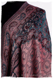 Crown Jewel Mughal Paisley Reversible Soft Cashmere Scarf/Shawl