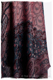 Crown Jewel Mughal Paisley Reversible Soft Cashmere Scarf/Shawl