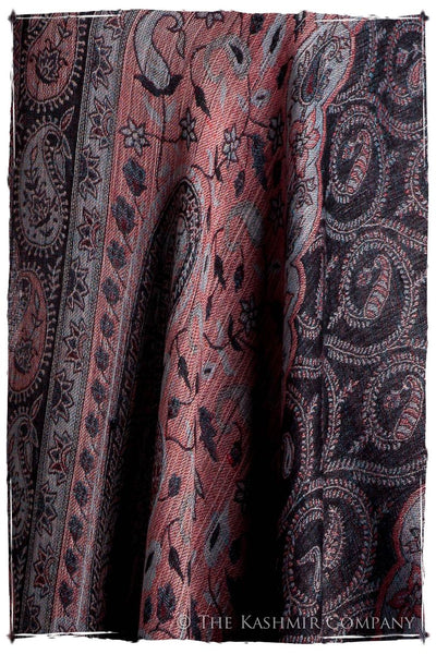 Crown Jewel Mughal Paisley Reversible Soft Cashmere Scarf/Shawl