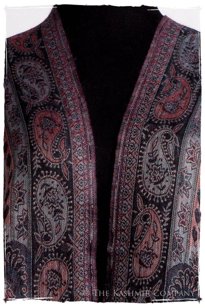 Crown Jewel Mughal Paisley Reversible Soft Cashmere Scarf/Shawl