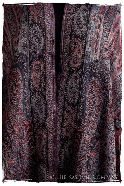 Crown Jewel Mughal Paisley Reversible Soft Cashmere Scarf/Shawl