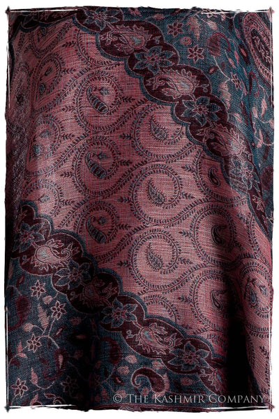 Crown Jewel Mughal Paisley Reversible Soft Cashmere Scarf/Shawl