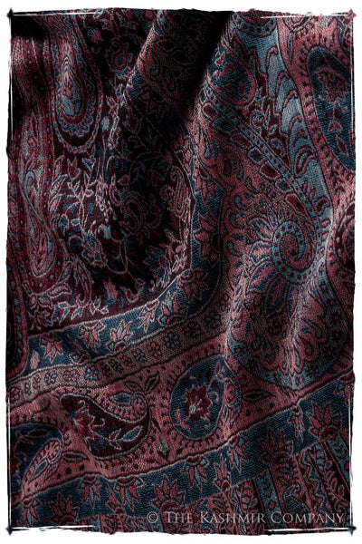 Crown Jewel Mughal Paisley Reversible Soft Cashmere Scarf/Shawl