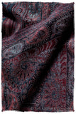 Crown Jewel Mughal Paisley Reversible Soft Cashmere Scarf/Shawl