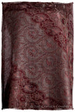 Bordeaux Mughal Paisley Reversible Soft Cashmere Scarf/Shawl