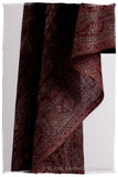 Bordeaux Mughal Paisley Reversible Soft Cashmere Scarf/Shawl