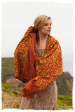 Sierra Rouge Brique Oro Secret Garden Shawl