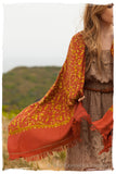 Sierra Rouge Brique Oro Secret Garden Shawl