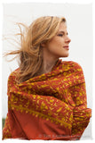 Sierra Rouge Brique Oro Secret Garden Shawl