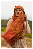 Sierra Rouge Brique Oro Secret Garden Shawl