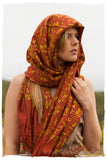 Sierra Rouge Brique Oro Secret Garden Shawl