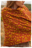 Sierra Rouge Brique Oro Secret Garden Shawl