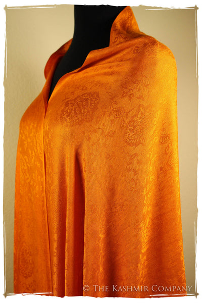 Sunset’s Golden Gate -  Tangerine Gold Silk Scarf