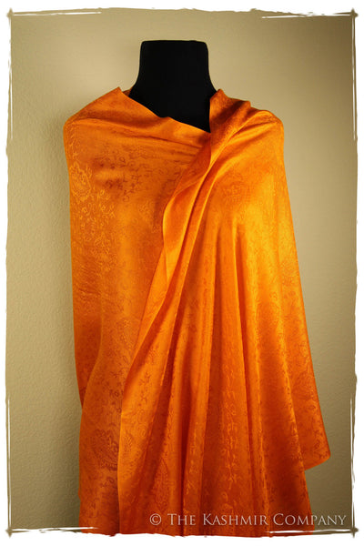 Sunset’s Golden Gate -  Tangerine Gold Silk Scarf